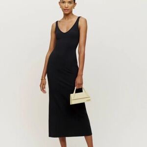 Reformation Tyra Knit Dress in Black